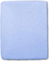 Lenzuolo con angoli in spugna blu per lettino