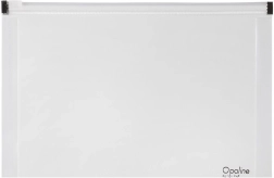 Busta con zip A4 trasparente Opaline