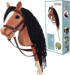 Cavallo per hobby HOPPIHORSE A4 testa marrone