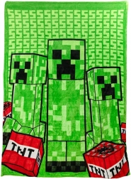 Coperta Minecraft Creeper con cuscino