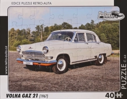 RETRO-AUTA puzzle Volga GAZ 21 (1967) 40 pezzi