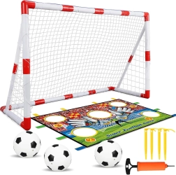 Set da calcio con tappetino da allenamento