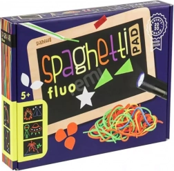 Set creativo Spaghetti Fluo – cordini fluorescenti e lavagnetta luminosa