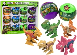 Set di uova di dinosauro da avvitare, 12 pz, multicolore