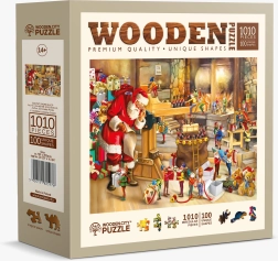 Puzzle in legno Wooden City Officina di Babbo Natale 1010 pezzi