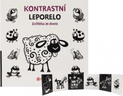 leporello a contrasto animali della fattoria 15,5 × 15 cm per neonati