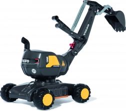 Escavatore per bambini RollyDigger VOLVO con seduta, cavalcabile girevole – nero
