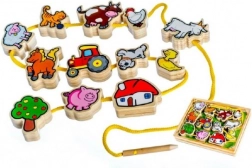 Infila-legnetti in legno I miei primi animaletti