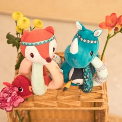 Lilliputiens sonaglino volpe Alice con uccellino rosso