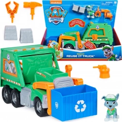 Paw Patrol – camion del riciclo di Rocky con personaggio 38 cm