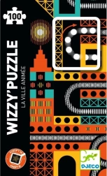 DJECO Puzzle magnetico Kinoptik Città 100 pezzi