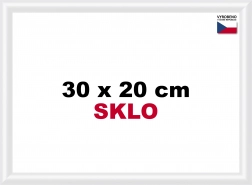 Cornice in plastica 30x20 cm bianca