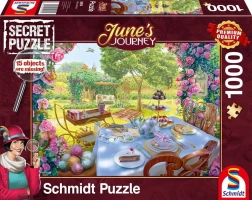 Schmidt Secret Puzzle June's Journey: Tè in giardino 1000 pezzi