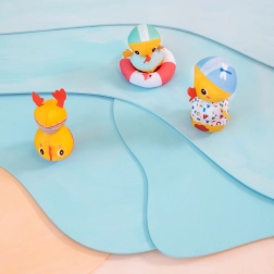 Famiglia di anatre Lilliputiens giocattolo per l'acqua