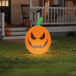 Zucca di Halloween gonfiabile con illuminazione LED RGB 40 cm