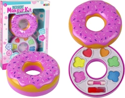 Palette di ombretti per bambini a forma di donut con rossetto