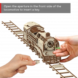 Puzzle 3D in legno WOODEN CITY Express con binari