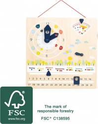 Calendario didattico con orologio SMALL FOOT