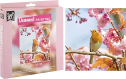 Pittura diamantata uccellino 20 × 20 cm