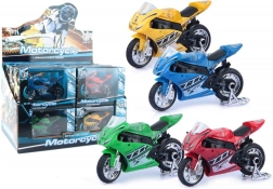 Moto da corsa in metallo 11 cm