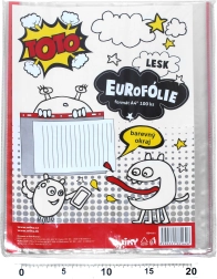 Custodia trasparente A4 con sospensione colorata