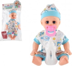 Bambola di plastica neonato con accessori e suono