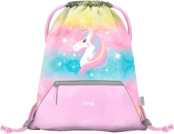 Baagl sacca con tasca Rainbow Unicorn