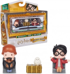 Harry Potter mini figurine Harry e Ron con accessori – confezione doppia Micro Magical Moments