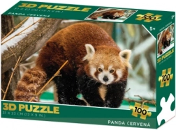 Puzzle 3D panda rossa 100 pezzi