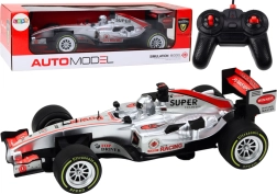 RC monoposto da corsa F1 1:12 con luci e suoni – argento