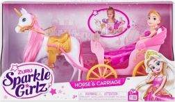 Bambola principessa con unicorno e carrozza SPARKLE GIRLZ 26,5 cm