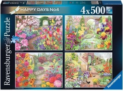 Puzzle Ravensburger Splendidi giardini 4×500 pezzi