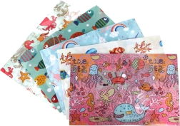 Cartellina in plastica con bottone a pressione 32 × 22,8 cm