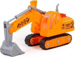 Escavatore cingolato 20 cm senza trazione – robusto giocattolo da costruzione in plastica
