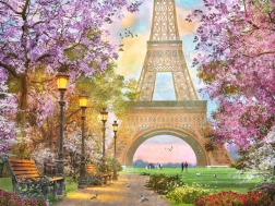 Puzzle 1500 pezzi Romance parigina