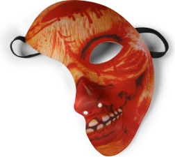 Maschera carnevalesca semimaschera sanguinosa