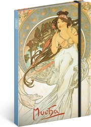 Taccuino NOTIQUE Alfons Mucha – Musica a righe
