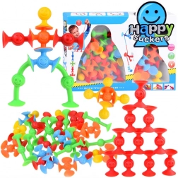 Set di costruzioni con ventose in silicone 35 pz