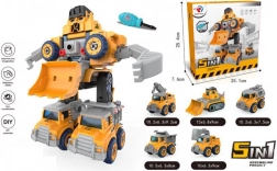 Robot 5 in 1 trasformabile in veicoli DIY