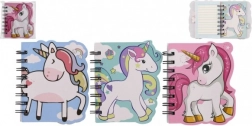Blocco note con motivo unicorno