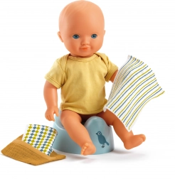 Vasino per bambole DJECO Potty & Wipes