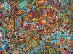 Puzzle HEYE 1500 pezzi – divertimento con gli amici, Tiurina (puzzle + poster)