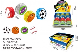 Yo-yo pallina sportiva con effetti luminosi 5,5 cm