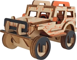 Puzzle 3D Jeep in legno