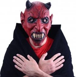 Spaventosa maschera diavolo in lattice