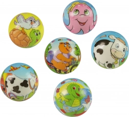 Palla di schiuma rimbalzante Animali 6 cm