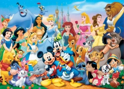 Educa puzzle in legno Disney – mondo fantastico, 100 pezzi