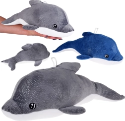 Delfino di peluche blu