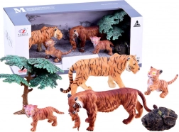 Set di figurine safari – famiglia di tigri – Tigrato
