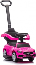 Spingi e cammina con pulsante Mercedes-Benz 3 in 1 rosa